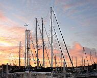 Ma Alahi v2 At the dock at sunset
