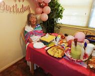 Amelia with her cake